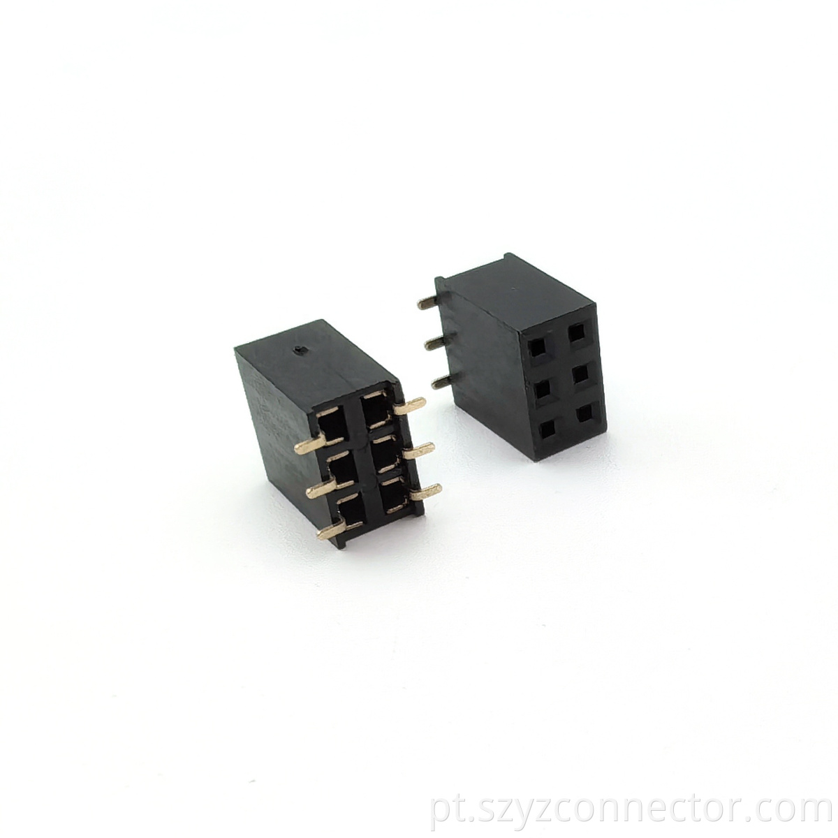 2.54mm Pitch Female Header Connector Dual Row SMT H8.5mm 2*3P
